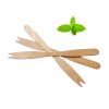 Wooden French fry fork extra long, snack fork
