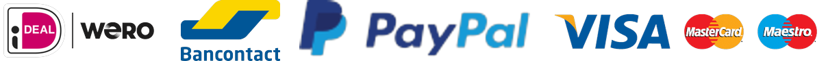 Payment methods: iDEAL, Wero, Bancontact, PayPal, Visa, Mastercard, Maestro