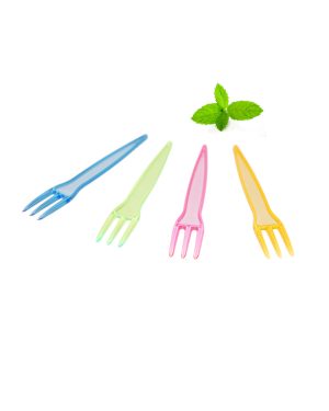 Traditionele frietvorkjes plastic, verschillende kleuren