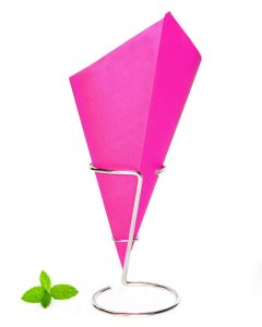 Pink French Fry Cone, made of greaseproof paper