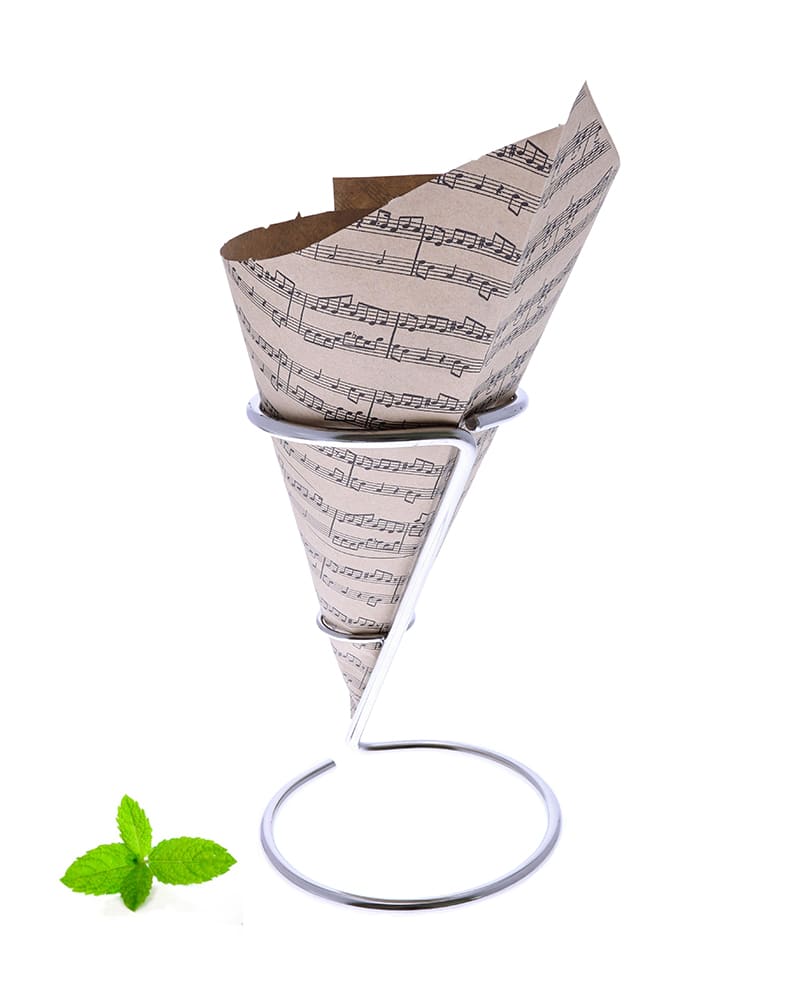 Puntzak papier friet patat, muziek