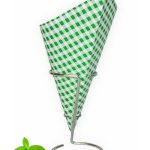 French Fry Cone / Green Check / 40 cones