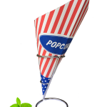 French Fry Cone / Popcorn Print / 40 cones