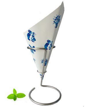 French Fry Cone / Delft Blue / 40 cones