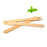 Wooden french fry forks, 12,1 cm, 50 pcs