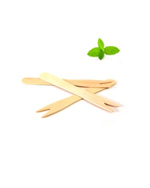 Wooden french fry forks, Short 8,5 cm, 40 pcs
