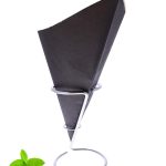 French Fry Cone / Black / BIO Brown Paper / 40 cones