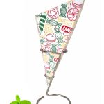 French Fry Cone / Candy Print / 40 cones